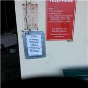 Emergency phone maintenance, Boat Cove, Dawlish.